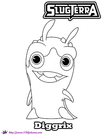 350x452 Diggrix Printable Coloring Page From Slugterra Skgaleana