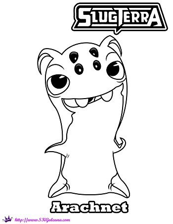 350x452 Slugterra Coloring Pages 01 Snails And Slugs Snail