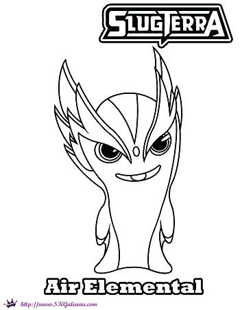 350x452 Slugterra Colouring Pages To Print Air Elemental Coloring Page