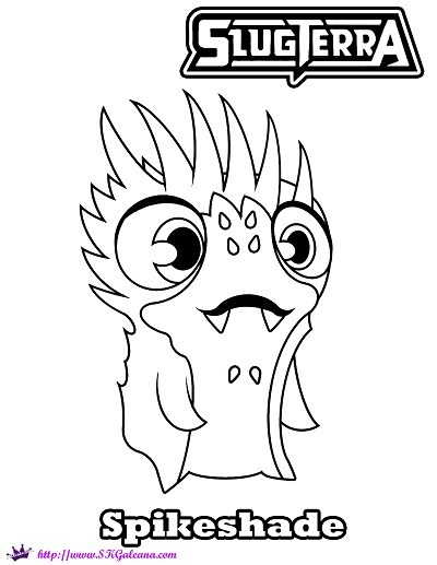 400x517 Free Coloring Page Of Spikeshade From Slugterra Skgaleana