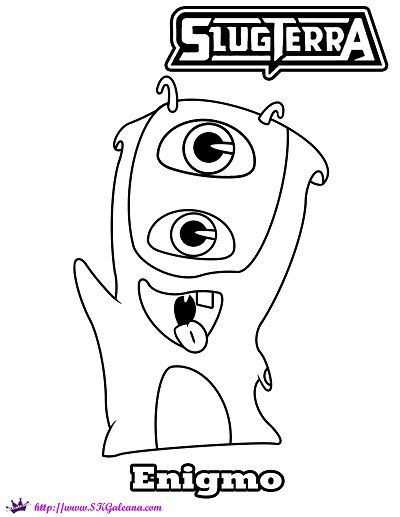 Mo The Enigmo Slug Coloring Page From Disney's Xd Slugterra Cumple 400x517 Mo The Enigmo Slug Coloring Page From Disney's Xd Slugterra Cumple