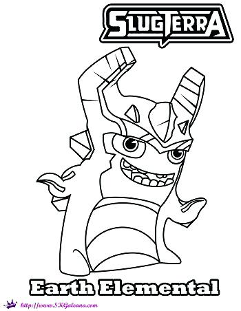 Earth Elemental Slug Coloring Page From Slugterra The Coloriage De 350x452 Earth Elemental Slug Coloring Page From Slugterra The Coloriage De