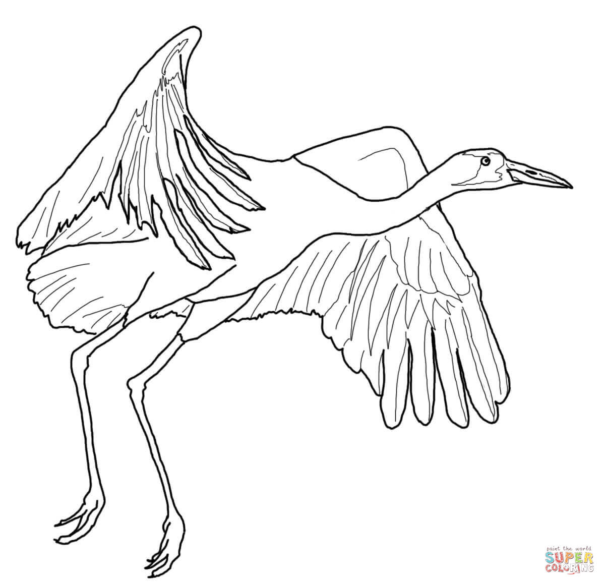 1200x1160 Crane Coloring Pages All Coloring Pages