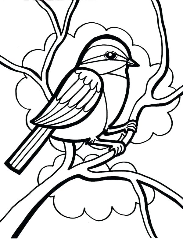 600x781 Cute Bird Coloring Pages Birdies Coloring Page Love Birds Birdies