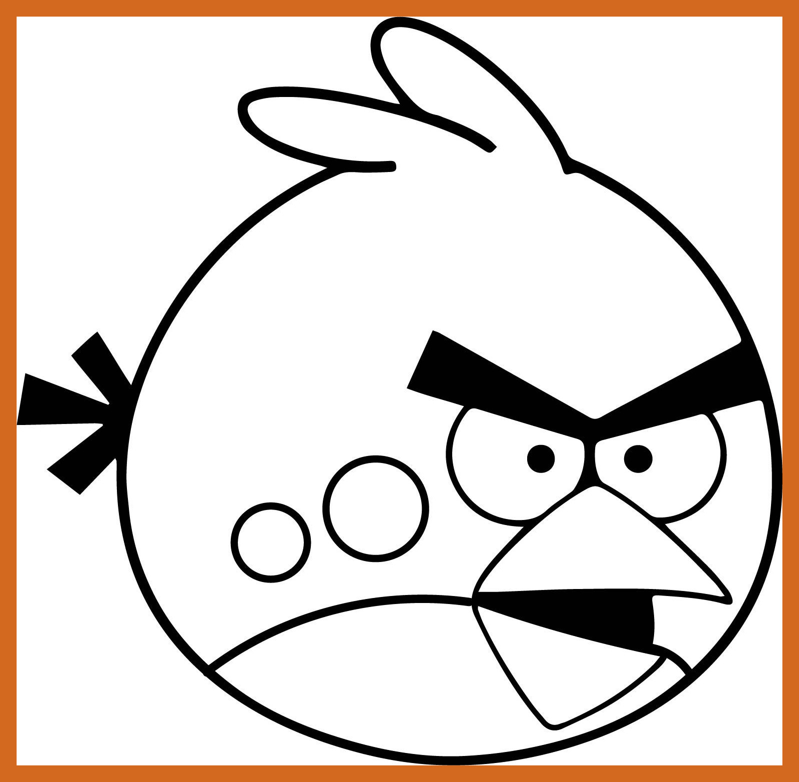 1599x1564 Shocking Small Angry Bird Red Coloring Page Wecoloringpage Image