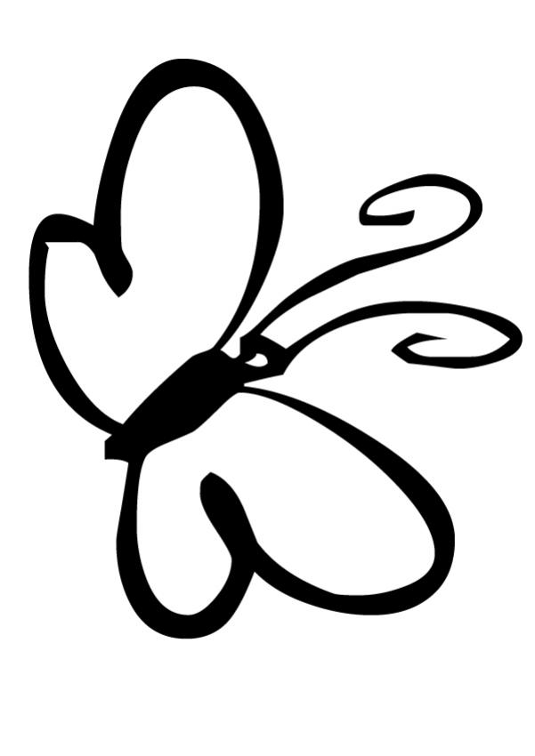 601x850 Butterfly Coloring Pages