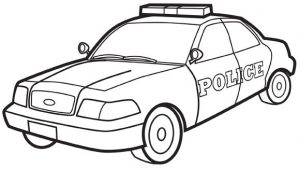 300x169 Car Coloring Pages Police Car Grandparentscom