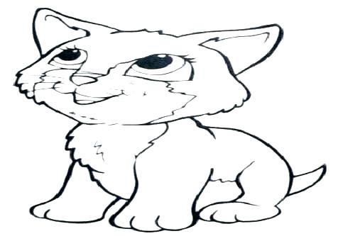 Small Cat Coloring Pages