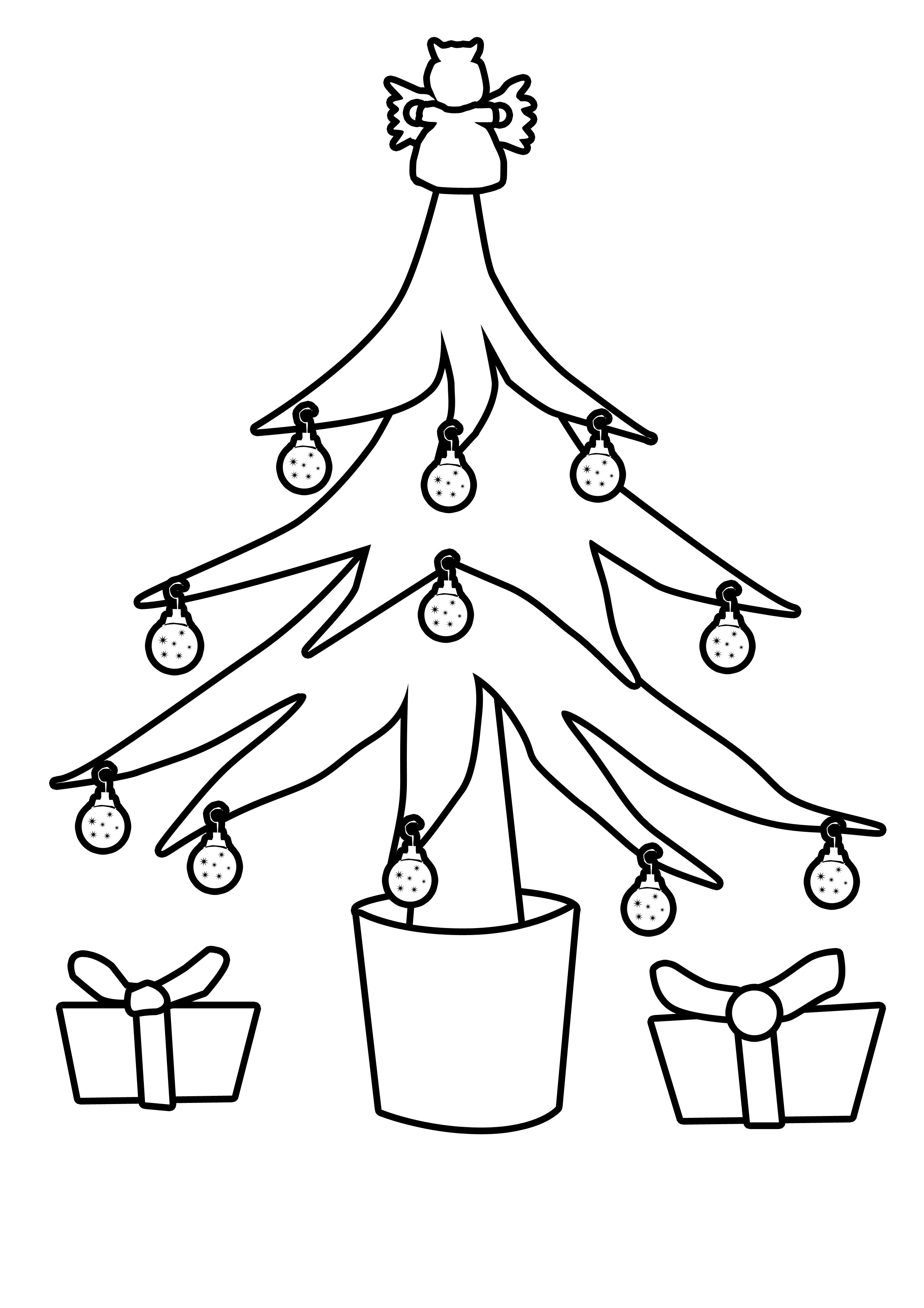 2480x3508 Inspiration Small Christmas Tree Coloring Pages