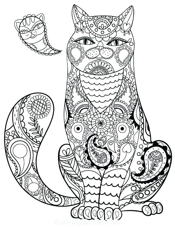 Cat Coloring Pages Coloring Cats And Dogs Cat Color Page Adult 600x776 Cat Coloring Pages Coloring Cats And Dogs Cat Color Page Adult