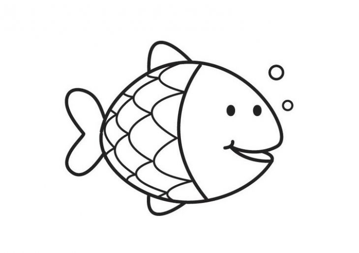 Preschool Coloring Printable Image Of A Smiling Rainbow Fish 730x516 Preschool Coloring Printable Image Of A Smiling Rainbow Fish