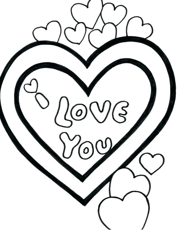 Small Heart Coloring Pages at GetColorings.com | Free printable ...