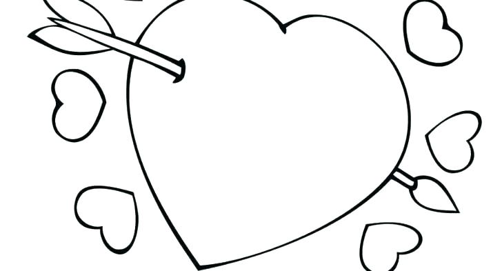 728x393 Heart Coloring Pages