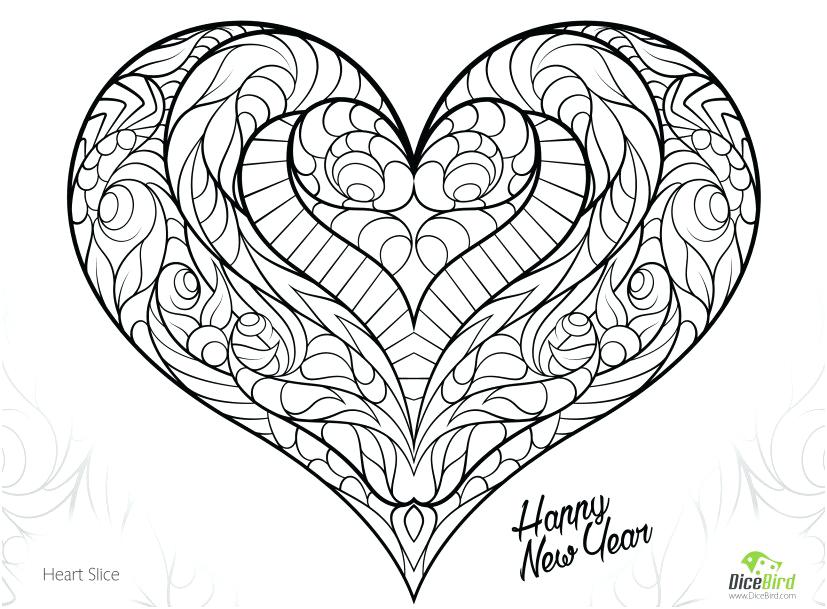827x609 Heart With Wings Coloring Pages