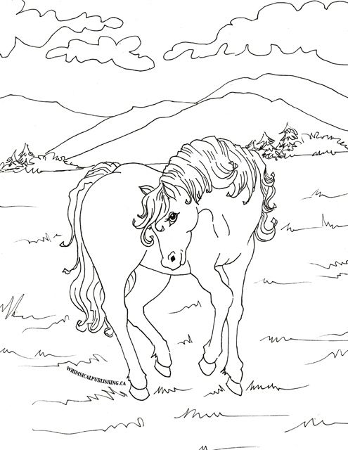 Small Horse Coloring Pages at GetColorings.com | Free printable ...