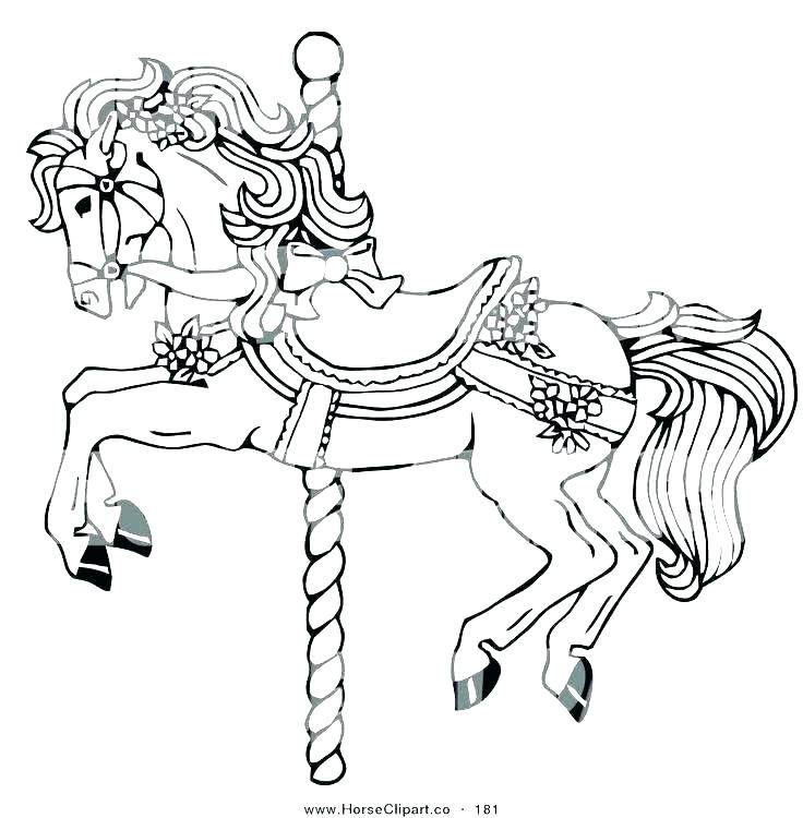 736x750 Horse Coloring Pages Free