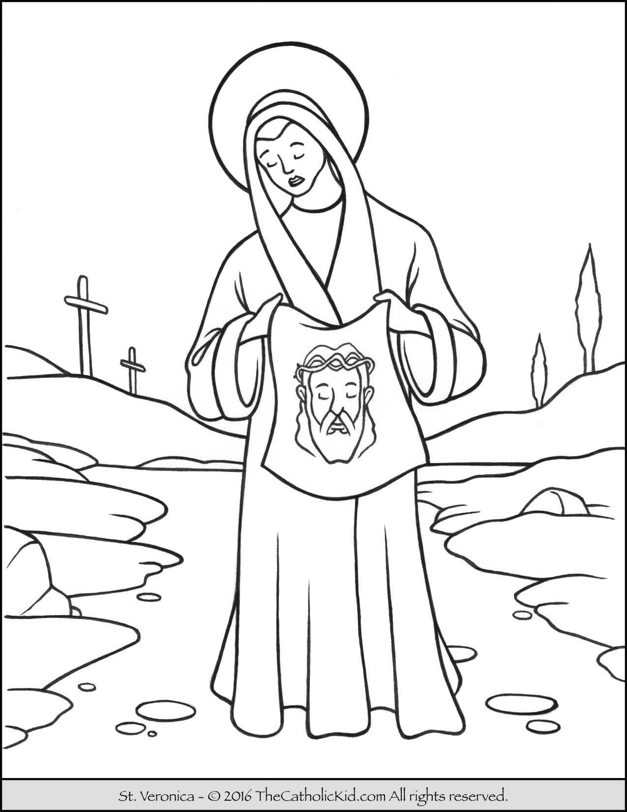 Smart Design Catholic Coloring Pages Saint Veronica Page The Kid 1275x1650 Smart Design Catholic Coloring Pages Saint Veronica Page The Kid