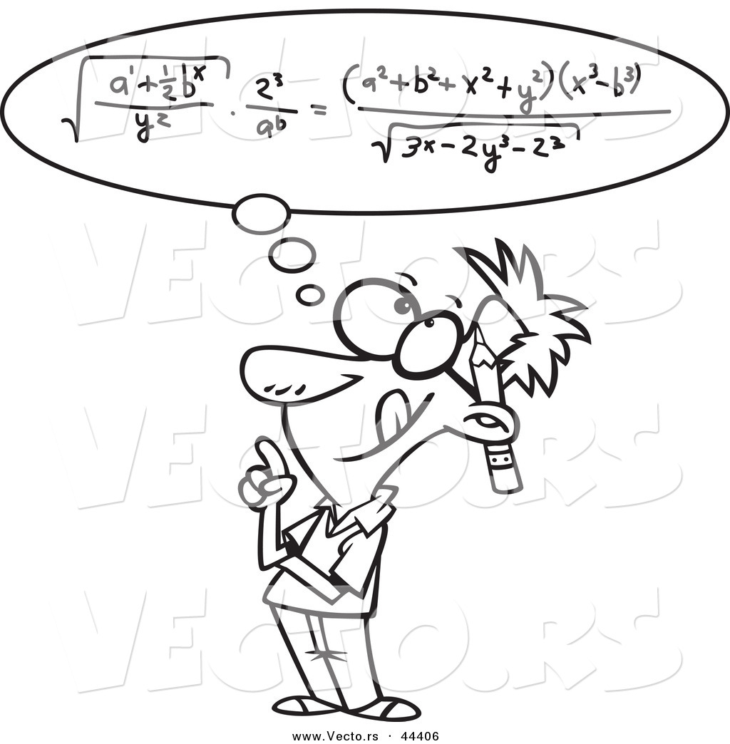 Vector Of A Smart Cartoon Man Figuring A Math Equation In His Head 1024x1044 Vector Of A Smart Cartoon Man Figuring A Math Equation In His Head