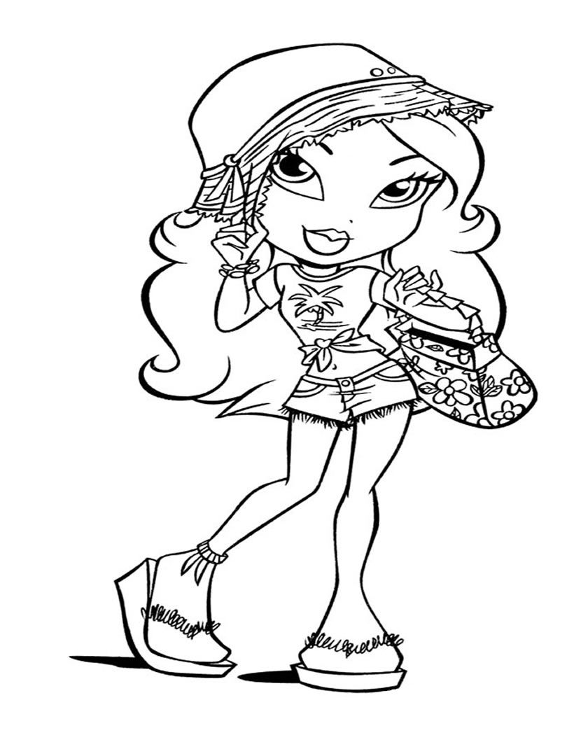 Bratz Halloween Coloring Pages 820x1060 Bratz Halloween Coloring Pages