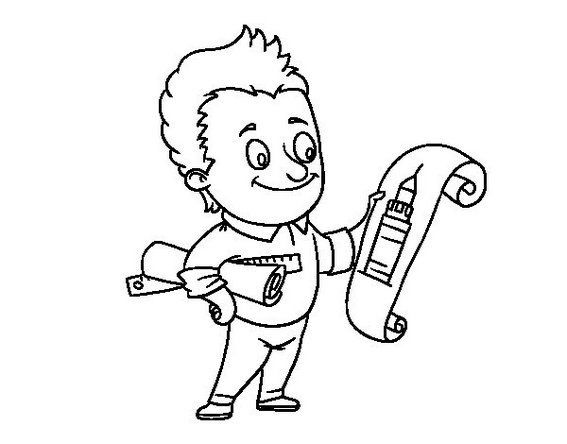 Smart Architect Coloring And Activity Page For Kids Profession 567x444 Smart Architect Coloring And Activity Page For Kids Profession