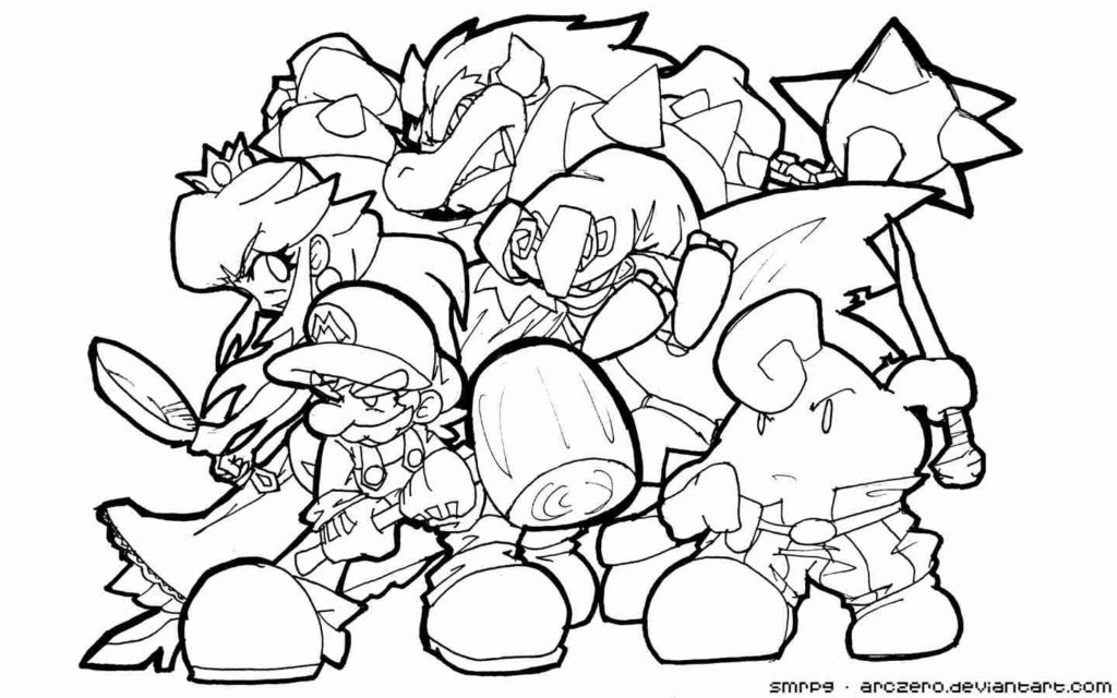 1024x640 Super Smash Bros Coloring Pages 11 Get Bubbles