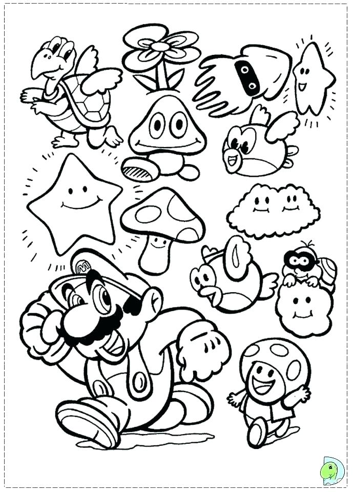 691x960 Super Smash Bros Coloring Pages