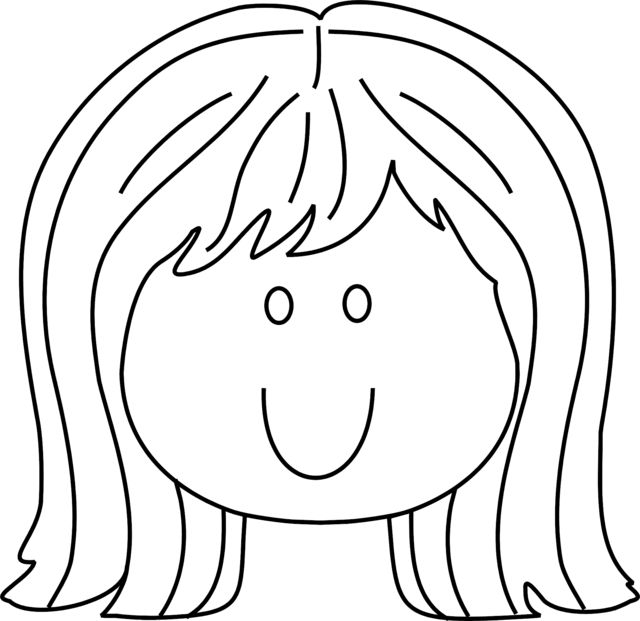 Smiling Face Coloring Page
