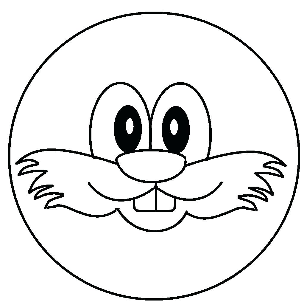 1021x1013 Smiley Face Coloring Page