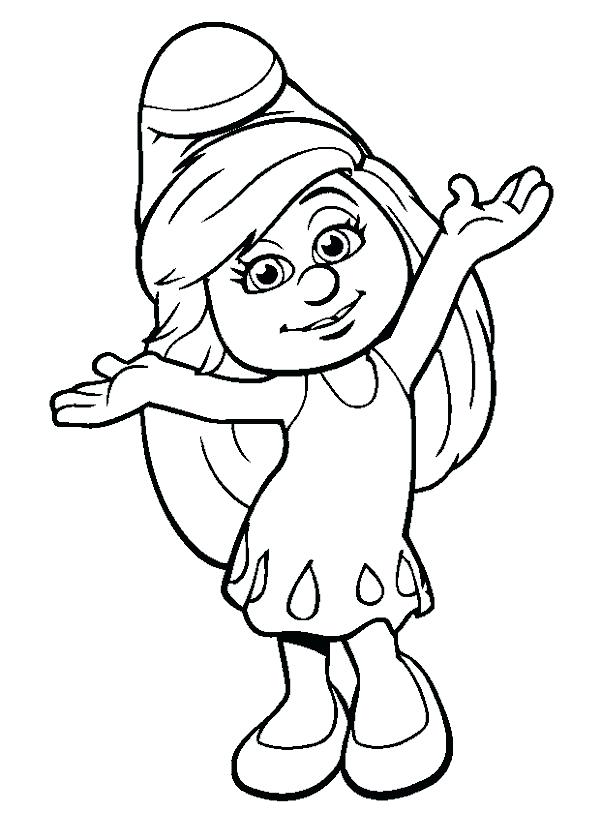 Smurfette Coloring Page at GetColorings.com | Free printable colorings ...
