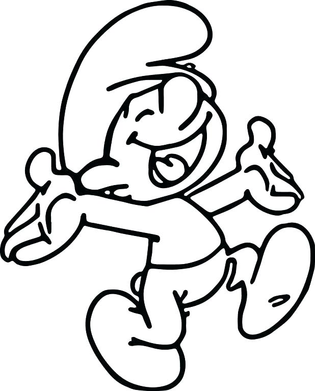 Smurf Clown Coloring Page Smurfette Coloring Pages To Print Smurf 618x767 Smurf Clown Coloring Page Smurfette Coloring Pages To Print Smurf