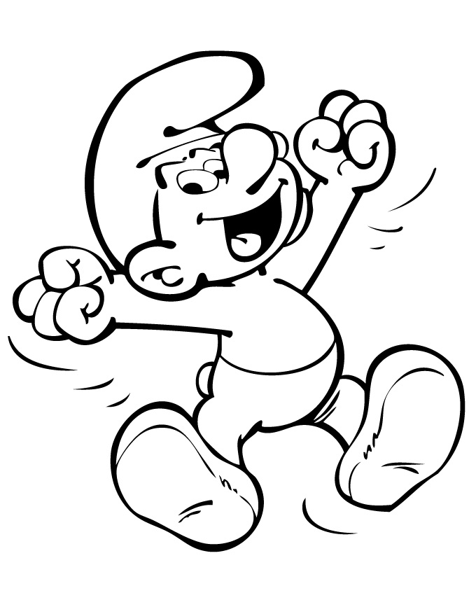 670x867 Smurf Coloring Pages Printable Coloring Pages