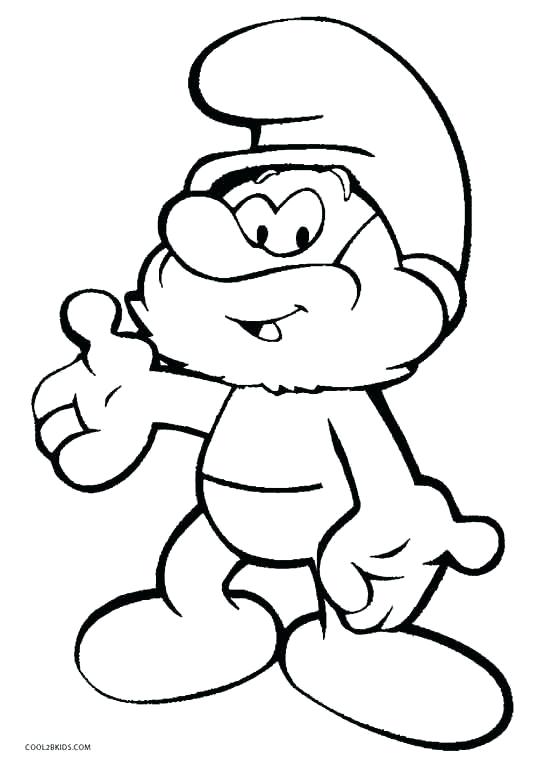 555x765 Smurfs Coloring Pages Printable Smurf Coloring Pages For Kids