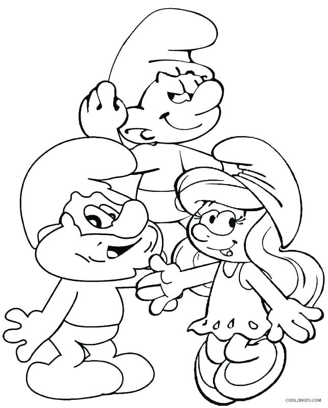 644x800 Baby Smurfs Coloring Pages Printable Coloring Printable Smurf