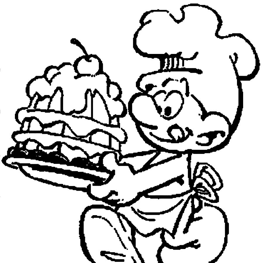 900x902 Proven Smurfs Coloring Pages Smurf