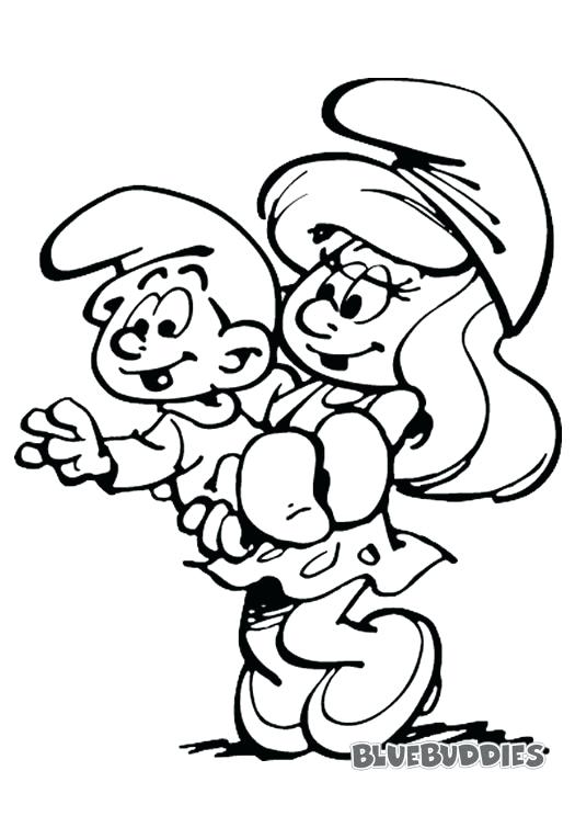 525x765 Smurf Coloring Pages Baby Smurf Picture To Color Smurf Village