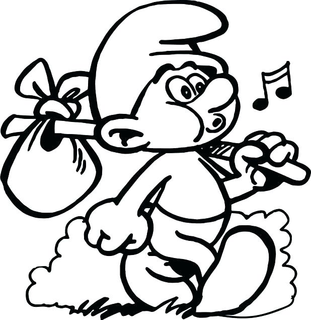 618x635 Smurfette Coloring Page Smurf Coloring Pages Packed With Smurfs