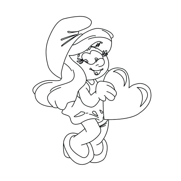 600x600 Smurfs 2 Coloring Pages The Smurf Loving From The Smurf Coloring