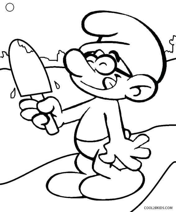 567x684 Smurfs Coloring Pages Printable Smurf Coloring Pages For Kids