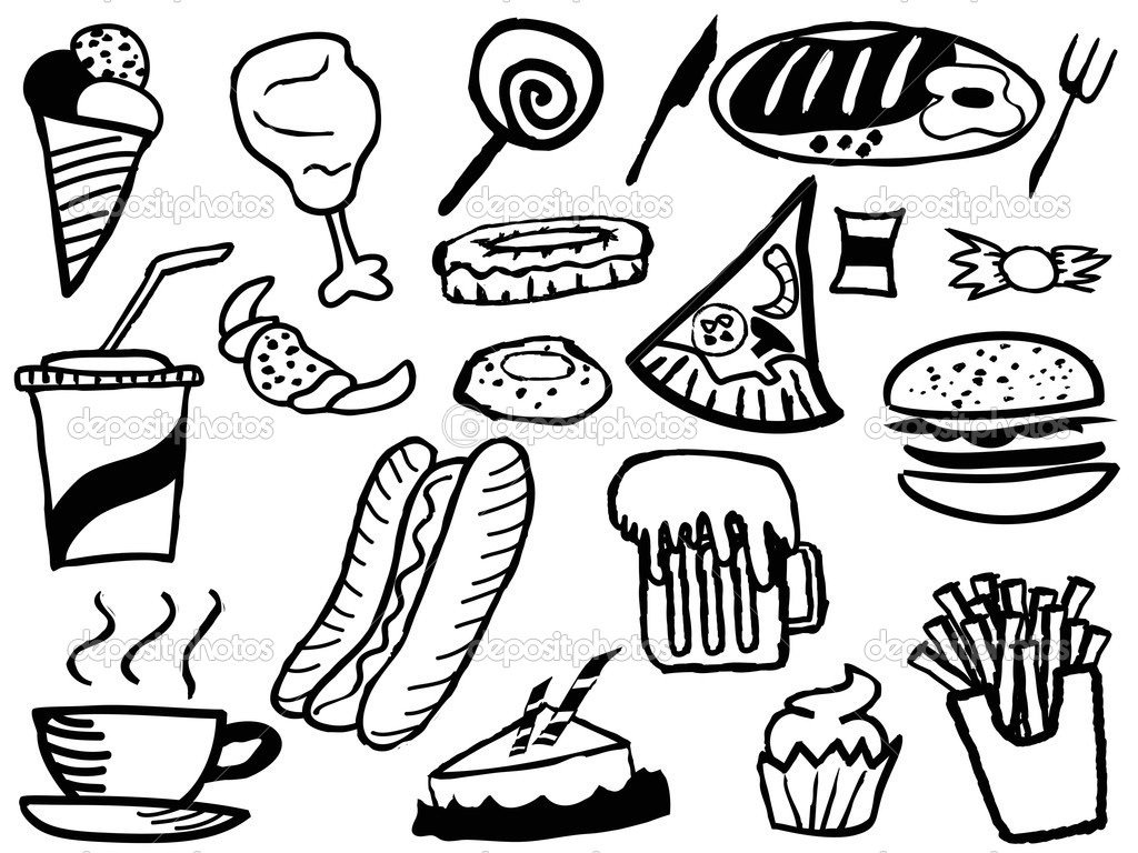 Snack Coloring Pages