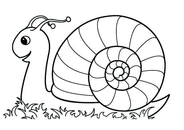 Snail Coloring Pages 1 A Preschool Murs 640x453 Snail Coloring Pages 1 A Preschool Murs