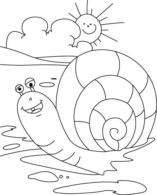 Snail Coloring Page 5.jpg Thema Slakken Kleuters 550x684 Snail Coloring Page 5.jpg Thema Slakken Kleuters