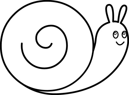 Cute Snail Coloring Page 550x405 Cute Snail Coloring Page
