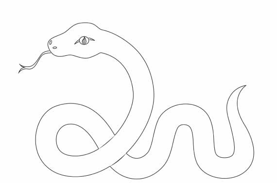 570x377 Chinese New Year Snake Coloring Pages