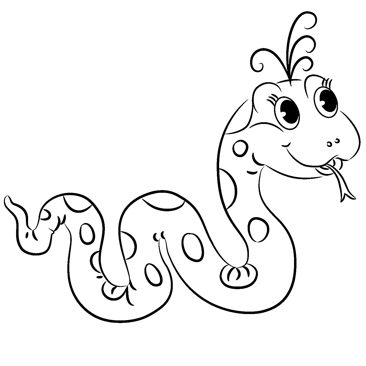 1500x1500 Snake Coloring Pages To Print In Snake Coloring Page On With Hd