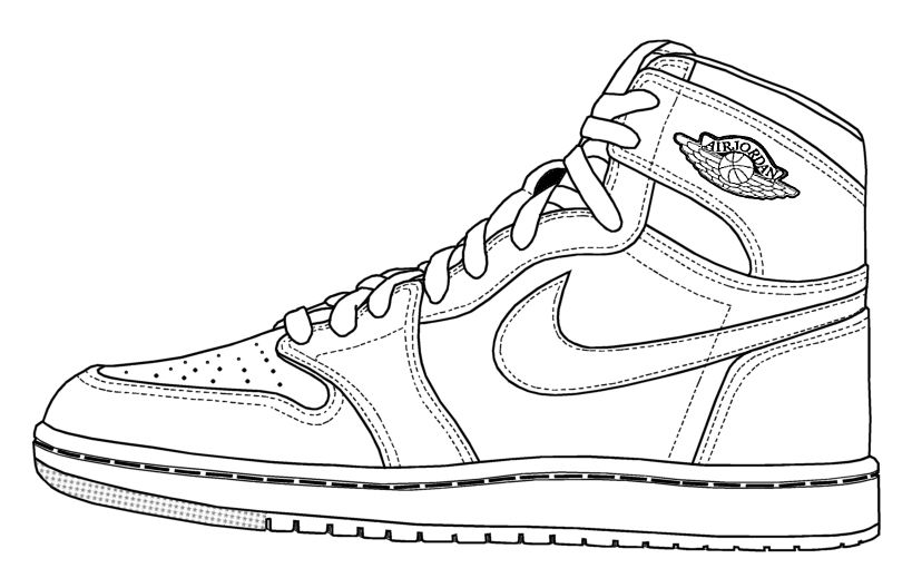Basketball Shoe Coloring Pages Free Coloring Pages Zendoodling 819x519 Basketball Shoe Coloring Pages Free Coloring Pages Zendoodling