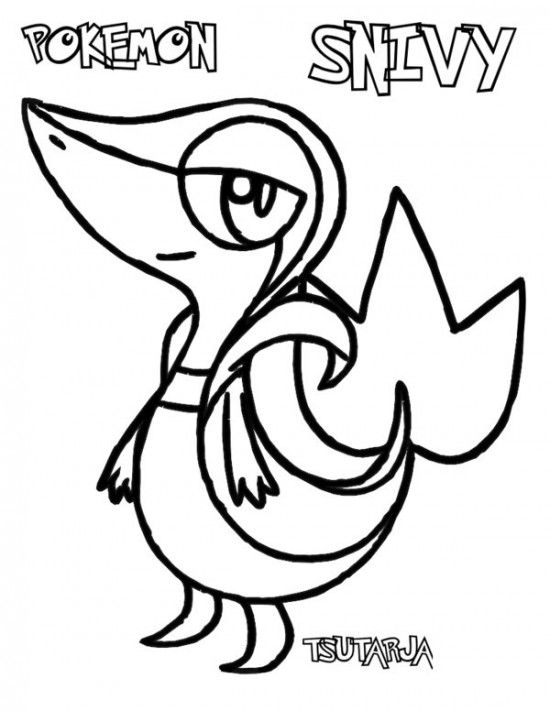 Pokemon Snivy Coloring Pages Pokemon Coloring Pages 550x711 Pokemon Snivy Coloring Pages Pokemon Coloring Pages