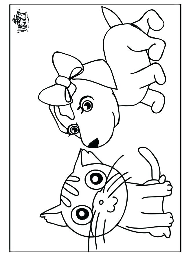 Awesome Coloring Pages Cats And Dogs Image Page Outline Of Cartoon 660x880 Awesome Coloring Pages Cats And Dogs Image Page Outline Of Cartoon