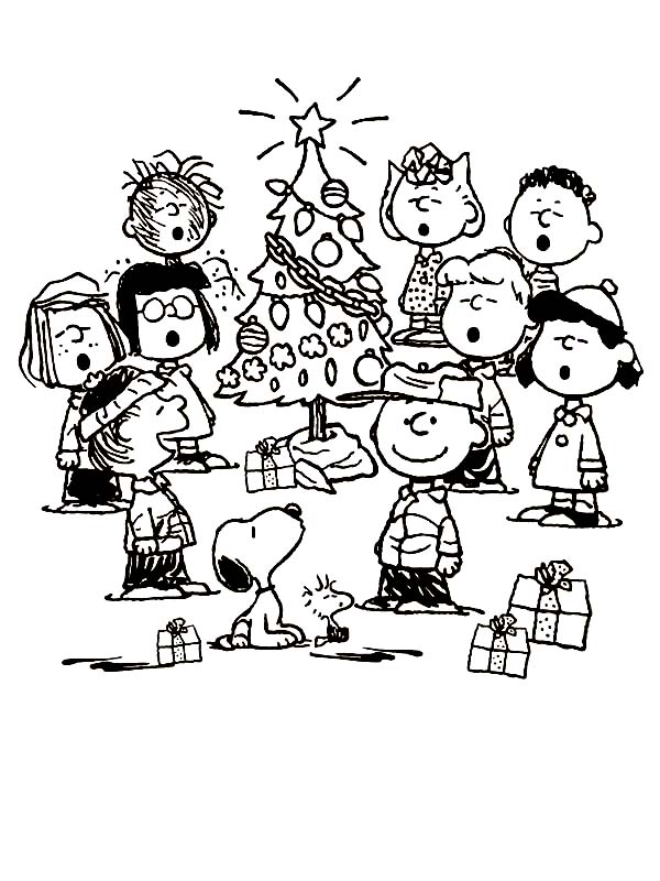 Peanuts Charlie Brown Christmas Coloring Page Coloring Sun 600x800 Peanuts Charlie Brown Christmas Coloring Page Coloring Sun