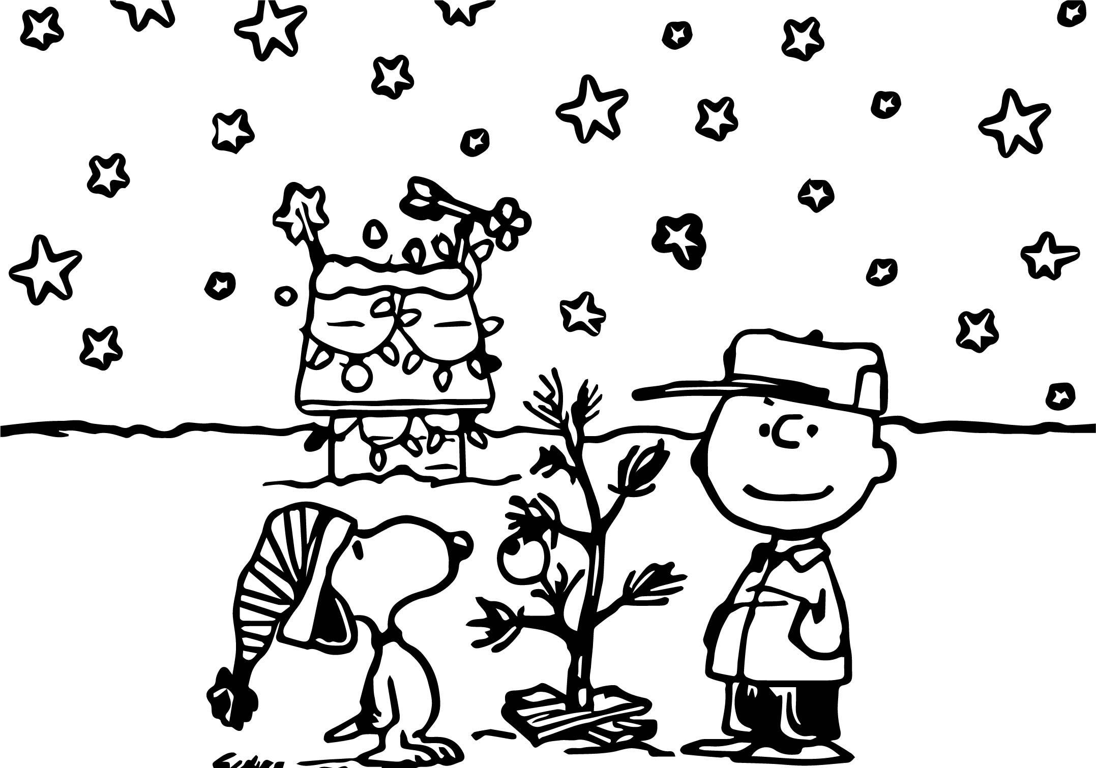 2155x1511 Snoopy Christmas Coloring Pages