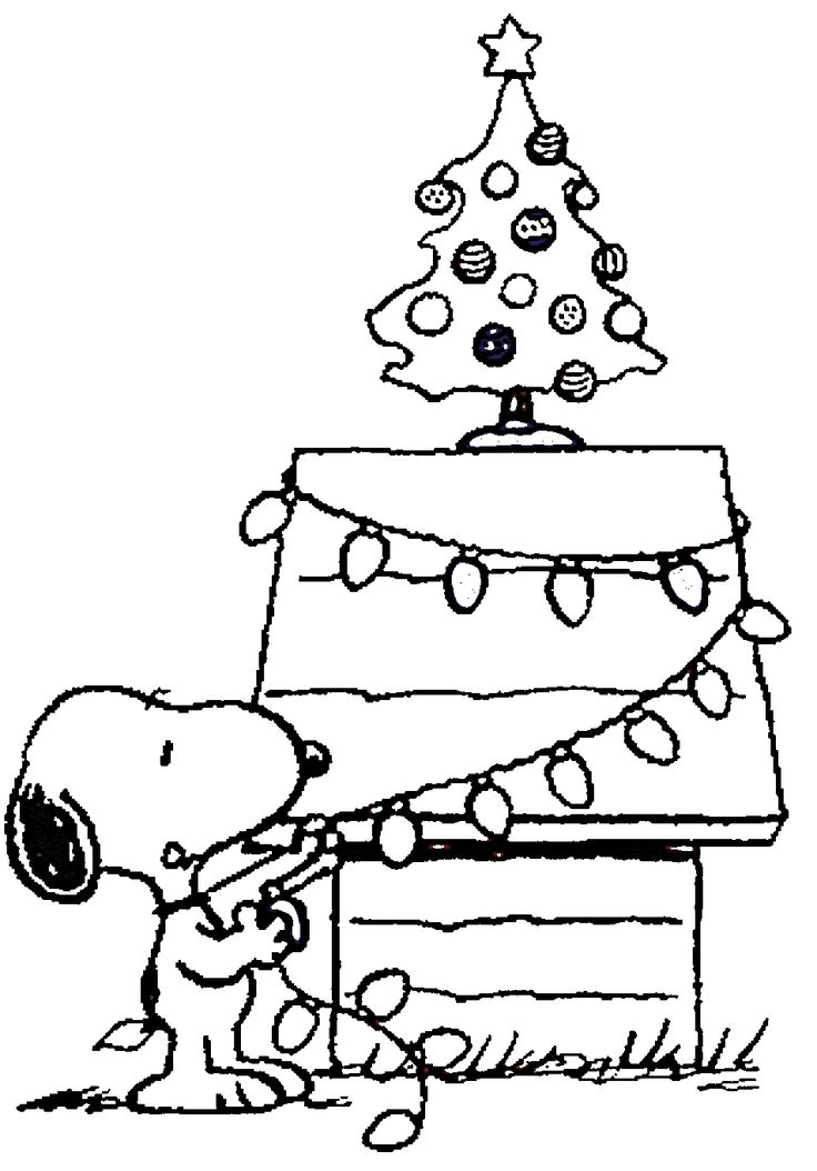 736x1054 Snoopy Christmas Coloring Sheets Free Printable Charlie Brown